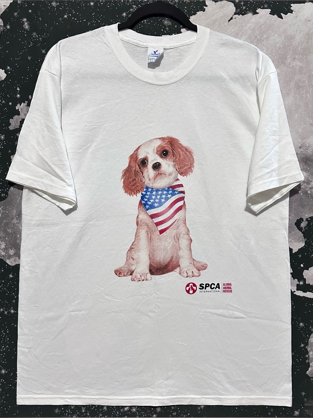 SPCA Patriotic American Flag Puppy Shirt
